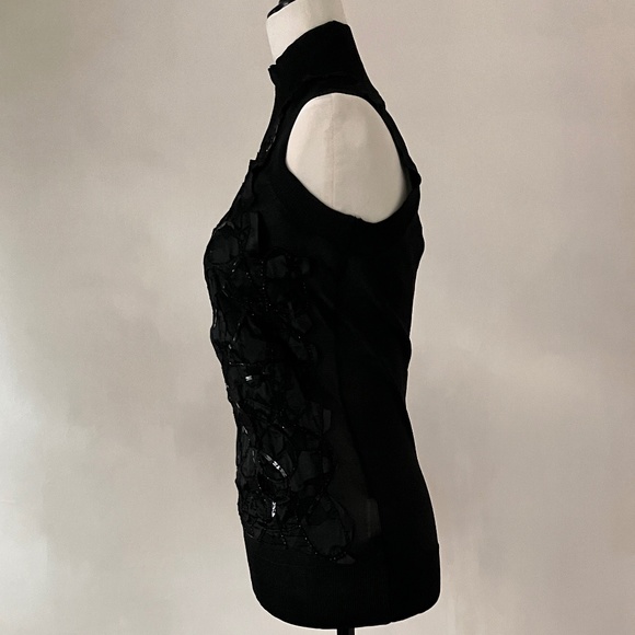 NEW VERSACE JEANS COUTURE SILK EMBELLISHED TOP - Picture 9 of 16